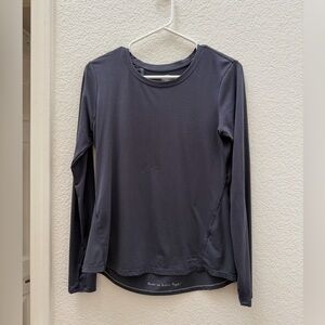 Healing Hands Charcoal Long Sleeve Top